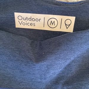 Outdoor Voices Leggings Med Blue & Black